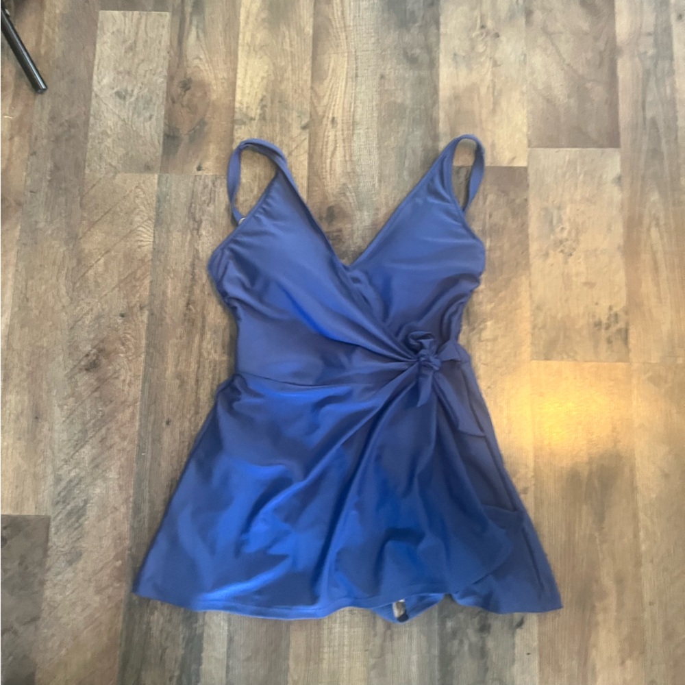 Old Navy blue swimsuit dress Size Medium